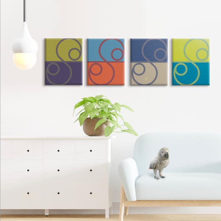 不思議な色たち（相互作用による錯視）: 03  ／ オリジナルアート（デジタル）／キャンバスプリント(F0・F3)1枚目の画像