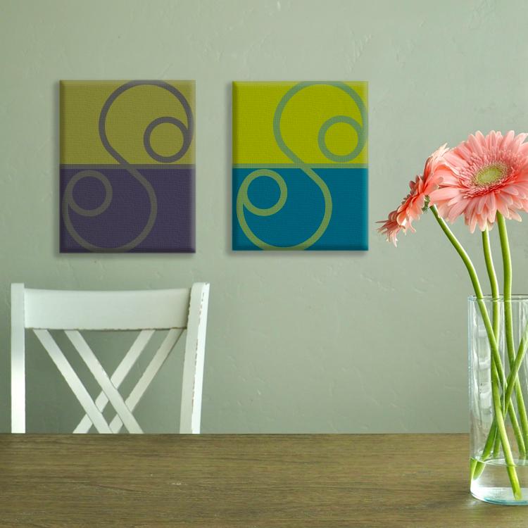 不思議な色たち（相互作用による錯視）: 03  ／ オリジナルアート（デジタル）／キャンバスプリント(F0・F3) | 4枚目