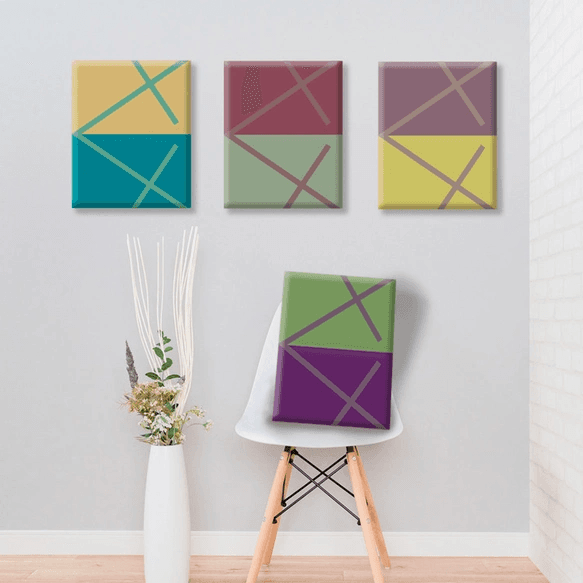 不思議な色たち（相互作用による錯視）: 04 ／ オリジナルアート（デジタル）／キャンバスプリント(F0・F3)1枚目の画像