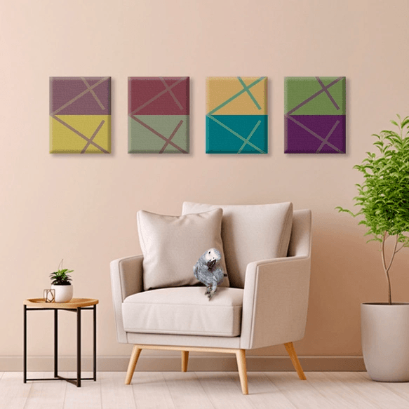 不思議な色たち（相互作用による錯視）: 04 ／ オリジナルアート（デジタル）／キャンバスプリント(F0・F3) | 3枚目