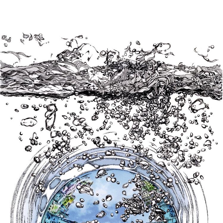 晴れた日 ／ オリジナルアート（手描き＆画像）／プリント(A4)・アクリルボードプリント(A4) | 6枚目