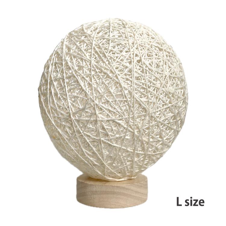 環灯(たまきとう) orb yarn lamp ／ 卯の花(うのはな)：Prism Cocoon | 11枚目
