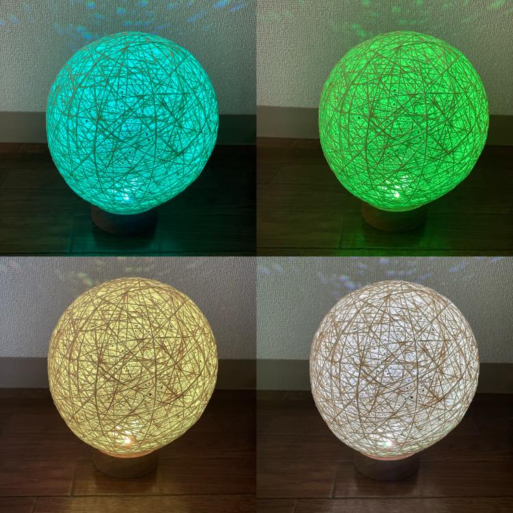環灯(たまきとう) orb yarn lamp ／ 卯の花(うのはな)：Prism Cocoon | 3枚目
