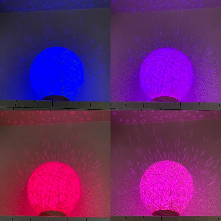環灯(たまきとう） orb yarn lamp ／ 白繭(はくけん)：Vibgyor Cocoon | 3枚目
