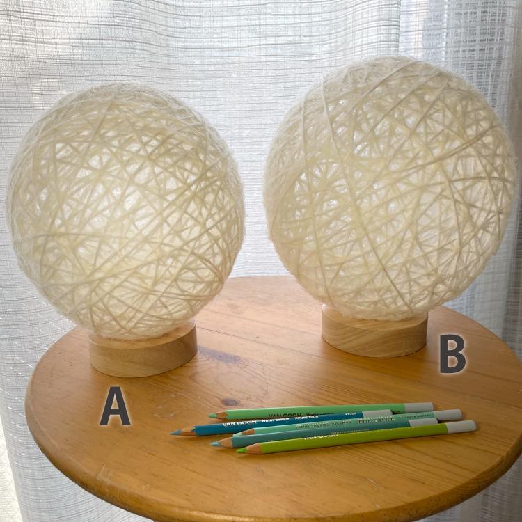 環灯(たまきとう） orb yarn lamp ／ 白繭(はくけん)：Vibgyor Cocoon | 4枚目